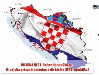 UDARNA VEST: NEVIĐENA OTIMAČINA ZVANIČNOG ZAGREBA! Sabor doneo Zakon: Hrvatska prisvaja imovinu svih bivših SFRJ republika!