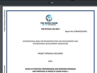 World Bank - COVID-19 STRATEGIC PREPAREDNESS AND RESPONSE PROGRAM AND PROPOSED 25 PROJECTS UNDER PHASE 1 - PDF