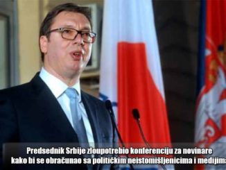 Predsednik Srbije zloupotrebio konferenciju za novinare kako bi se obračunao sa političkim neistomišljenicima i medijima koje je najbrutalnije izvređao. Sramno obraćanje Aleksandra Vučića na dan ubistva Olivera Ivanovića.